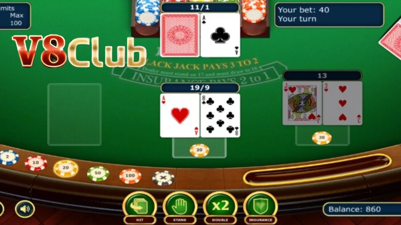 Cược blackjack ăn tiền đơn giản nhưng thú vị